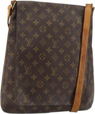 Louis Vuitton Pre-owned Cross Body Bags, female, Brown, Size: ONE SIZE Pre-owned Canvas Cross Body Bag