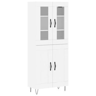 Berkfield Home Highboard White 69.5x34x180 cm Engineered Wood