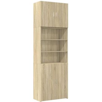 vidaXL Aparador Alto Madera De Ingenier&iacute;a Roble Sonoma 80x42,5x249 Cm Vidaxl