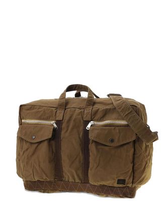 Porter-Yoshida & Co. Borsa tote con tasche con zip - Marrone