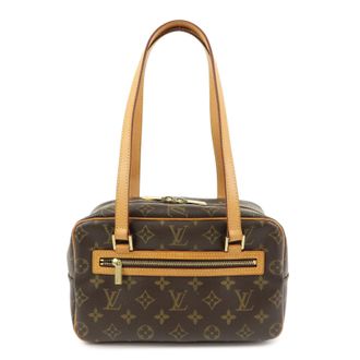 Louis Vuitton Cite Monogram Canvas Brown Canvas Handbag (Pre-Owned)