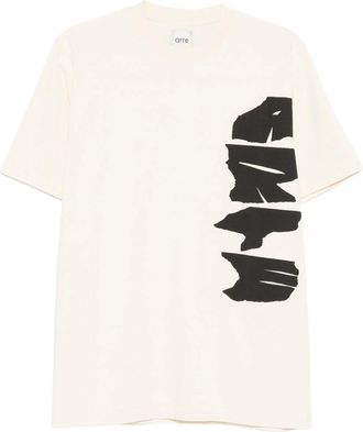Arte en-T-Shirt mit seitlichem Logo