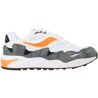 Saucony Grid Shadow 2 Mens White/Grey Trainers - Size UK 7.5