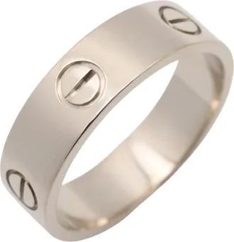 Cartier White Gold White Gold (18K) Band Ring (Pre-Owned)