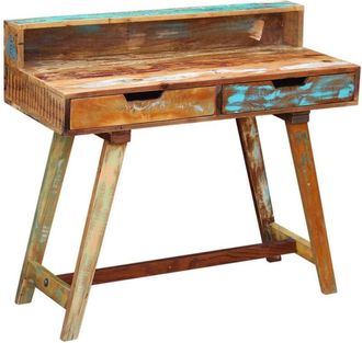 vidaXL Scrivania in Legno Massello Anticato - Vidaxl