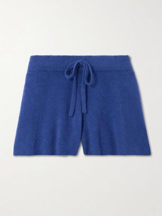 The Elder Statesman Shorts In Cashmere - Blu