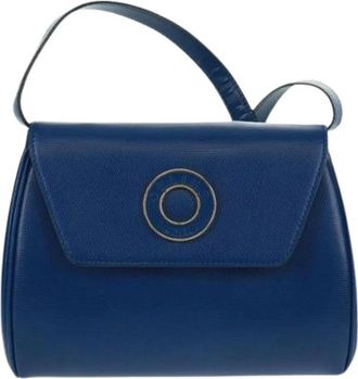 Celine Pre-owned Shoulder Bags, female, Blue, Size: ONE SIZE Pre-owned Leather Shoulder Bag