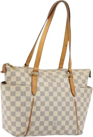 Louis Vuitton Pre-owned Shoulder Bags, female, White, Size: ONE SIZE Pre-owned Damier Azur Canvas Tote Bag