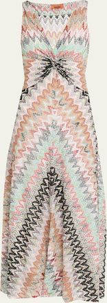 Missoni Zigzag Sleeveless A-Line Dress