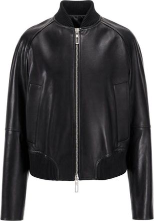 Sportmax Black Solid Mandarin Collar Jacket