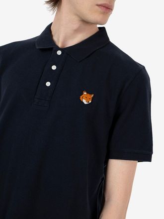 Maison Kitsun&eacute; Fox head polo noble navy