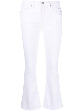 Dondup Jeans svasati con applicazione - Bianco