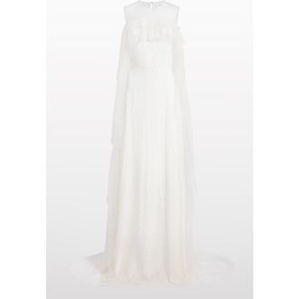 Jenny Packham Trevi Ruffled Dress in Ivory at Nordstrom, Size 12 Uk