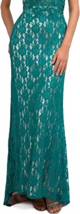 Juliet Ariel Dress In Emerald Green