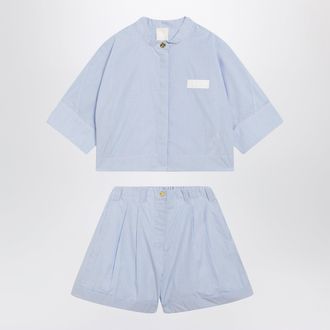 Givenchy Light blue cotton two-piece set