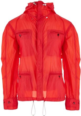 Ferragamo four-pocket hooded jacket - men - Nylon - 48 - Red