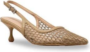 Chase + Chloe by Intouch Footwear Arima Slingback Pump in Taupe Mesh at Nordstrom Rack, Size 5.5