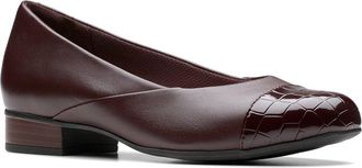 Clarks Juliet Rise Leather Ballet Flat