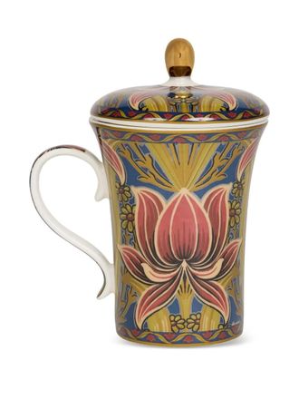 Etro Home floral-motif lidded tableware - unisex - Porcelain - One Size - Blue