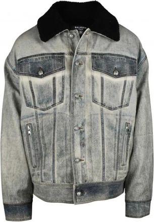 Balmain Denim Jacket - Heren - Spijkerjassen - Blauw - M - Denim - Jassen