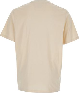 C.P. Company Mens T-Shirt Beige Cotton T-Shirts And Polos
