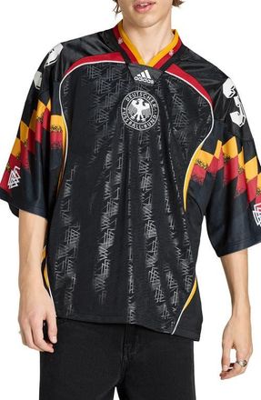 adidas DFB Germany Oversize Jersey in Black at Nordstrom, Size X-Large