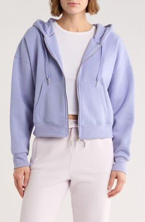 Calvin Klein Zip Fleece Hoodie in Persian Violet at Nordstrom Rack, Size Small