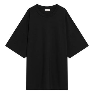 Fear of God T-Shirts, male, Black, Size: S Short Sleeve Crew Neck T-Shirt