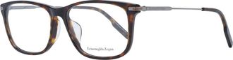 Ermenegildo Zegna Accessoires, Heren, Bruin, ONE Size, Bruine Heren Optische Monturen Rechthoekige Stijl