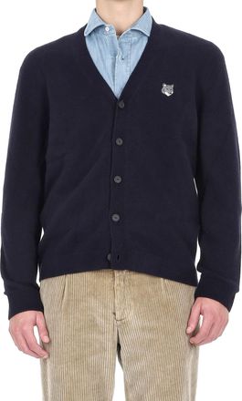 Maison Kitsun&eacute; Fox Comfort Fit Wool Cardigan