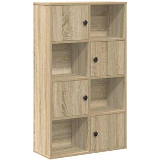 vidaXL Bookcase Sonoma Oak 60x24x101.5 cm Engineered Wood Vidaxl