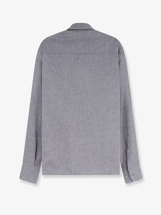 Maison Margiela Cotton Zip-Closure Shirt - Gray