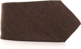 Kiton Cravatta Marrone Kiton Uomo