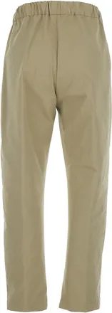 Semicouture Womens Pants, Beige Cotton Trousers