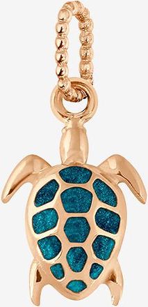 Gigi Clozeau Emaillierter Roségold-Anhänger Tortue Jungle