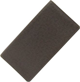 Louis Vuitton Grizzly Taiga Leather Long Bill Wallet (Bi-Fold) (Pre-Owned)