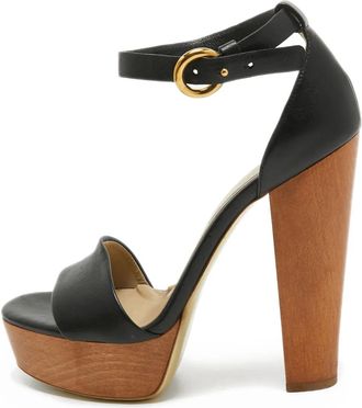 Stella McCartney Sandali in pelle sintetica 155mm - Nero