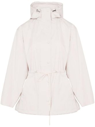 Yves Salomon hooded parka jacket - White
