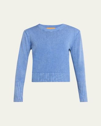 Guest In Residence Sunwash Shrunken Crewneck Sweater