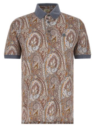 Etro Multicolor Cotton Polo Mens Shirt