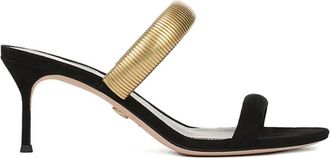 Veronica Beard 65 mm Tobin sandalen met open neus - Zwart