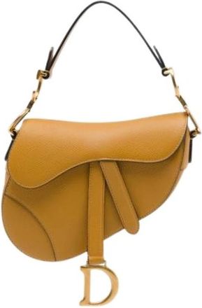 Dior Pre-owned Saddle Bag - Dames - Vintage Schoudertas - Bruin - ONE Size - Leer - Vintage