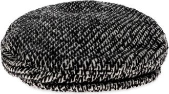 Dolce & Gabbana Wool Herringbone Flat Cap - Heren - Hoeden - Grijs - 58 CM - Wol - Accessoires
