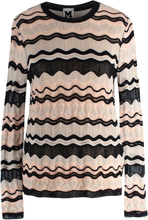 Missoni Pink Zig Zag Lightweight Knit Top Size XS