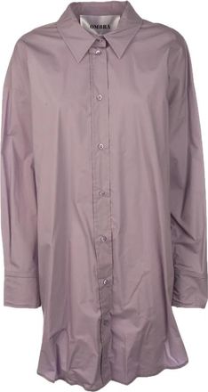 Ombra Milano Stijlvolle Jurken voor elke gelegenheid - Dames - Shirt Kleedjes - Paars - 3XS - Kleedjes