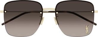 Saint Laurent Sunglasses Sl 312 M 008 Gold/Brown Women