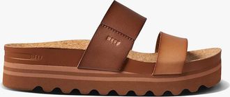 Reef Womens Reef CUSHION VISTA Womens Sliders Espresso Duo - Brown - Size: 5