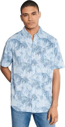 Tommy Bahama San Lucio Tides Bamboo S/S Mens Clothing Opal Surf : 2XL, Polyester
