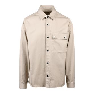 Add Camicia Dritta - Heren - Casual Overhemden - Beige - XL - Katoen - Overhemden