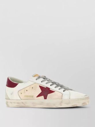 Golden Goose leather fabric super star low top sneakers